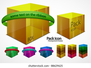 Webverpackungskästen mit Band
