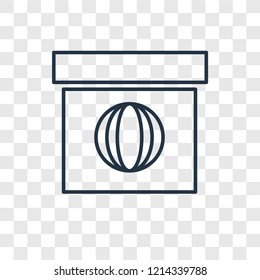 Web Package concept vector linear icon isolated on transparent background, Web Package concept transparency concept in outline style
