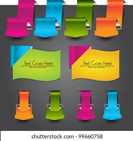 web page badges labels and ribbons