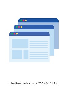 Icono de navegador de página de Web Ilustración de stock
