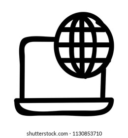 web page browser laptop 
