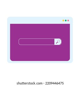 navegador de páginas web sobre blanco