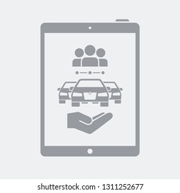 Web page for car sharing