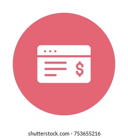  web page circle flat