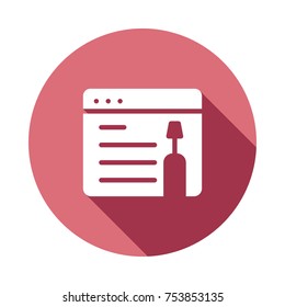  web page circle icon