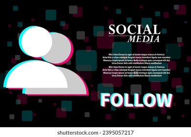 Web page concept for social media.  Promo site screen with text and button for present your app. Vector illustration. EPS10