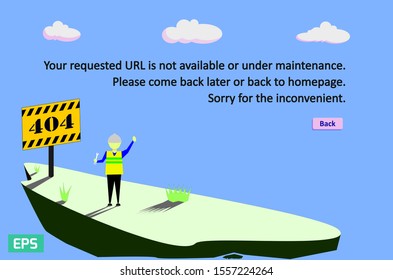 Web page design 404 under construction or maintenance can be used as error image/layout in your website development