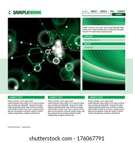 Web page design. Eps10.