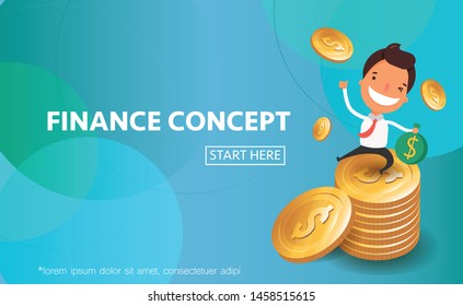 Web Page Design For Financial Concept