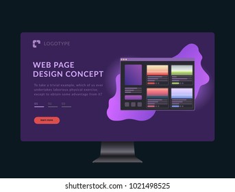 Web page design template for any business or e-commerce website.