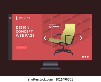 Web page design template for any business or e-commerce website.