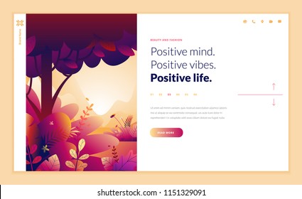 Web page design template for beauty, spa, wellness, natural products, cosmetics, body care, healthy life. Modern flat design vector illustration concept for website and mobile website development. Web page design template for beauty, spa, wellness, natural products, cosmetics, body care, healthy life. Modern flat design vector illustration concept for website and mobile website development.