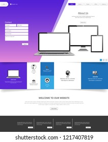 Web page design templates for business, finance and marketing. Modern vector illustration concepts for website and mobile website development. Easy to edit and customize.