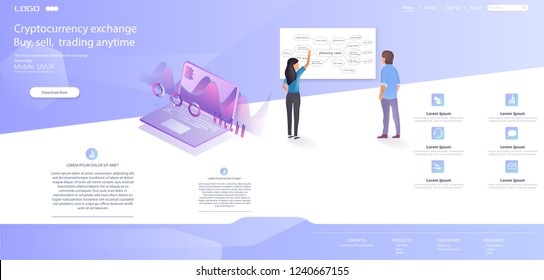 Web page design templates for business, finance and marketing. Modern vector illustration concepts for website and mobile website development. Easy to edit and customize.Vector illustration