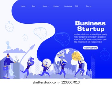 Web page design templates for business,Data analysis, finance and marketing. Modern vector illustration concepts for website and mobile website development.