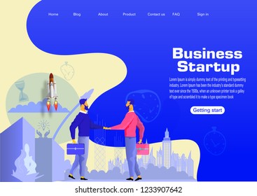 Web page design templates for business,Startup business, finance and marketing. Modern vector illustration concepts for website and mobile website development.