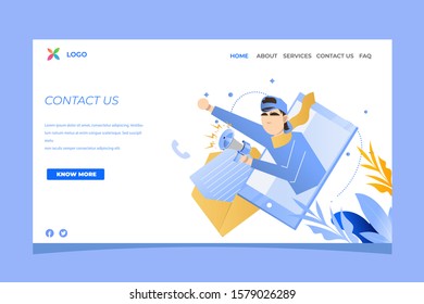 web page design templates for contact