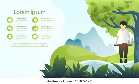Web page design templates. Modern vector illustration concepts for website, mobile website development, presentation templates, infographics. Vector Illustration - Vector
