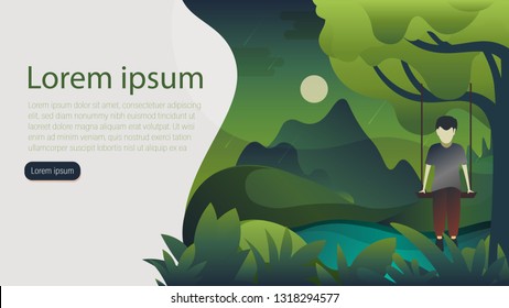 Web page design templates. Modern vector illustration concepts for website, mobile website development, presentation templates, infographics. Vector Illustration - Vector