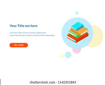 web page design templates for online reading, digital book. Modern vector illustration concepts for website and mobile website development. 