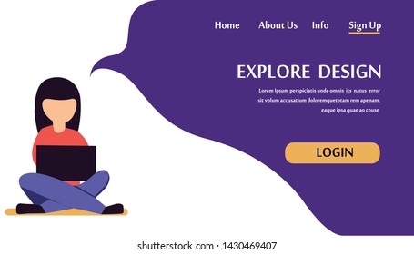 Web page design templates for online shopping and digital marketing. Modern vector illustration concepts for website and mobile website development