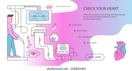 Web page design templates for online medical support, health care, medical services. Flat Art Vector illustration