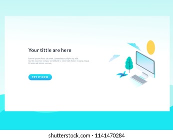 web page design templates for project, work, jobs, rooms, Isometric, Modern vector illustration concepts for website and mobile website development.