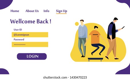 Web page design templates for Search Address. Modern vector illustration concepts for website and mobile website development