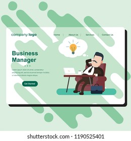 Web page design templates for teamwork, meeting team, business strategy, manager and analytics. Modern vector illustration concepts for website and mobile website development. Landing  page Template