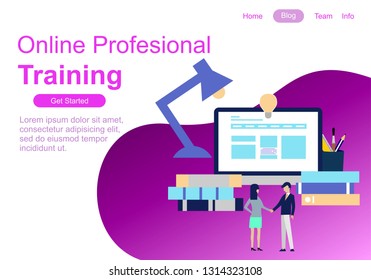 Web page design templates for teamwork, business strategy, analytic and presentation. Modern vector illustration concepts for website and mobile website development. Vector