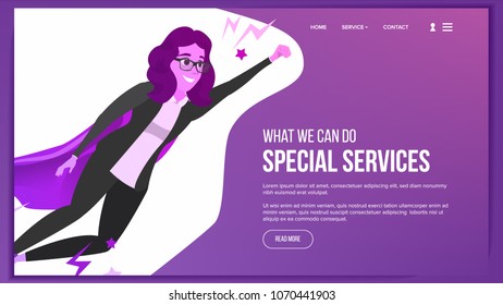 Web Page Design Vector. Business Style. Front End Site Scheme. Cartoon People. Benefits Scheme. Illustration