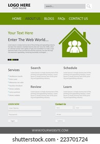 Web Page Design Vector Template