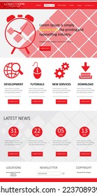 Web Page Design Vector Template