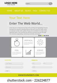 Web Page Design Vector Template