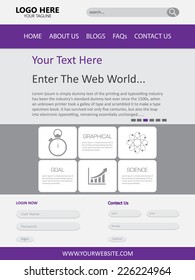 Web Page Design Vector Template