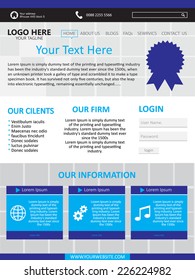 Web Page Design Vector Template