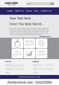 Web Page Design Vector Template