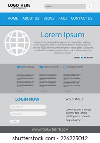 Web Page Design Vector Template