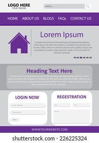 Web Page Design Vector Template