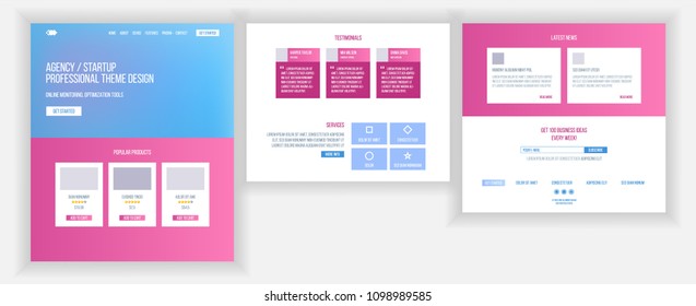 Web Page Design Vector. Website Business Reality. Shopping Online Site Scheme Template. Cyber Monday. Planning Strategy. Invest Conference. Illustration

