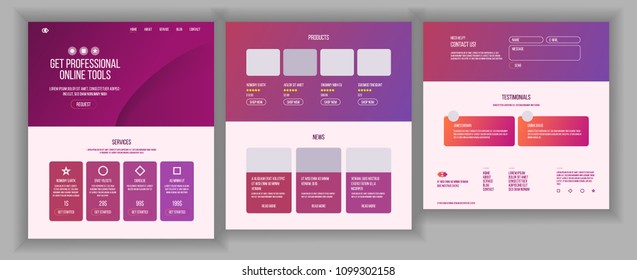 Web Page Design Vector. Website Business Reality. Site Scheme Template. Invest Conference. Responsive Blank. Credit Customer. Illustration