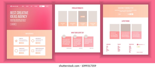 Web Page Design Vector. Website Business Reality. Site Scheme Template. Invest Conference. Planning Strategy. Financial Mining. Illustration
