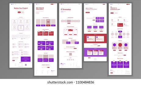 Web Page Design Vector. Website Business Reality. Shopping Online Site Scheme Template. Cyber Monday. Planning Strategy. Invest Conference. Illustration
