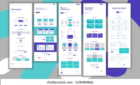 Web Page Design Vector. Website Business Concept. Shopping Online Web Design And Development. Future Gadget. Global Investment. Landing Template. Global Monitoring. Illustration
