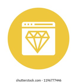 web page diamond Color Circle Glyphs