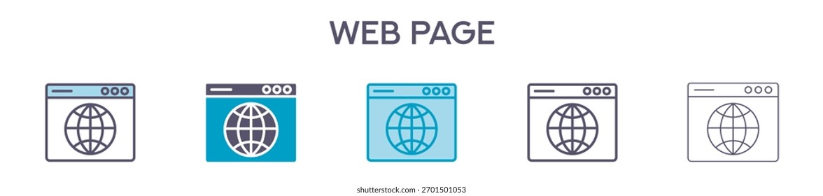 Web Page Element For Design Graphic - Multi Styles