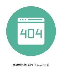 web page error Color Circle Glyphs