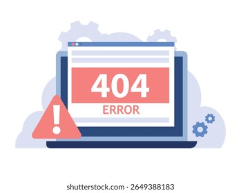 Web page error concept. page not found. website problems, website repair and maintenance.