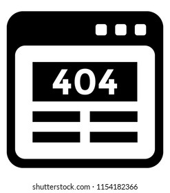 
A web page with the error message called 404 error
