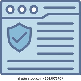 Web Page Filled Blue Tone Icon